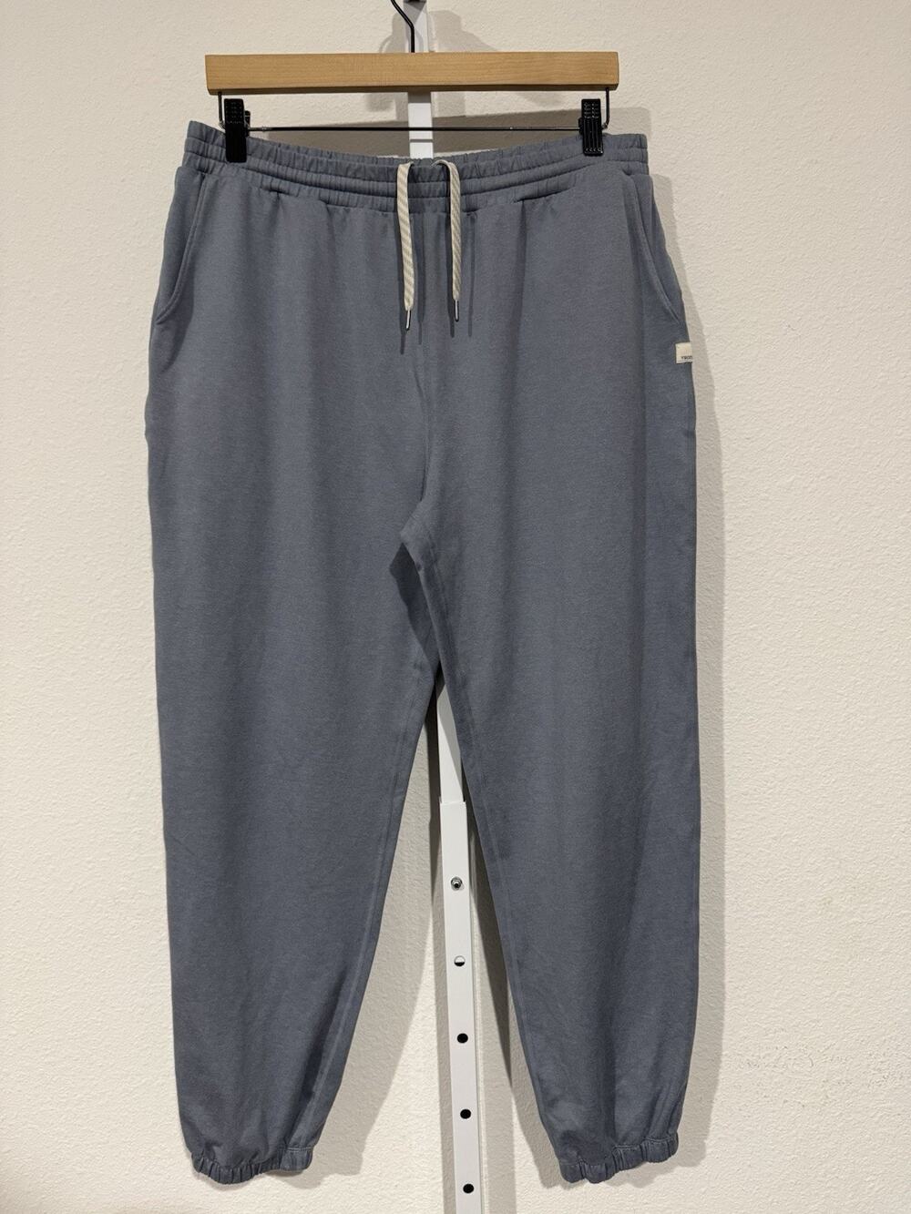 Vuori Sweatpants Womens Large Blue/Gray Boyfriend Dreamknit Pockets VW457